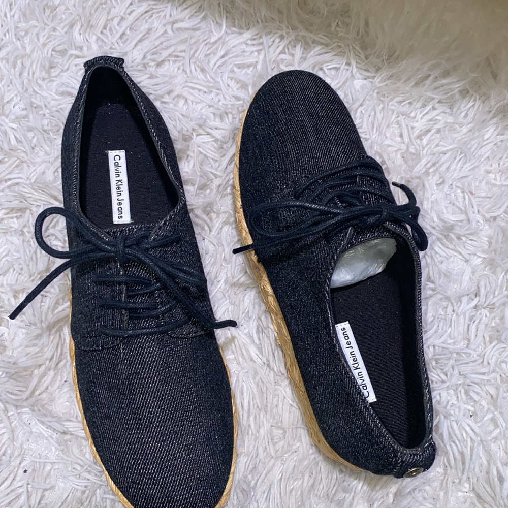 Calvin Klein Denim Platform Shoes - Picture 8 of 9